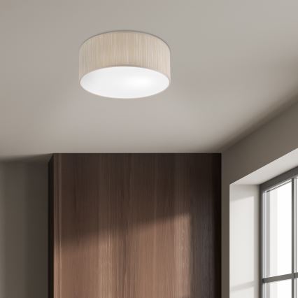 Φωτιστικό οροφής SIRJA, 1xE27/15W/230V, διάμετρος 35 cm, μπεζ