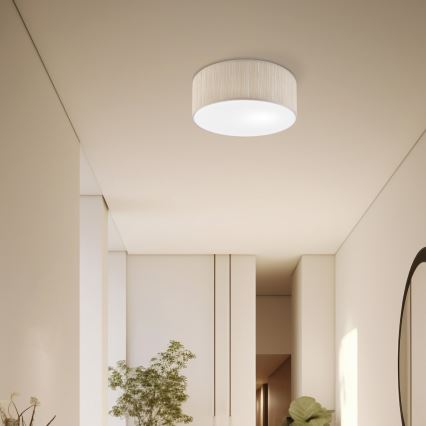 Φωτιστικό οροφής SIRJA, 1xE27/15W/230V, διάμετρος 35 cm, μπεζ