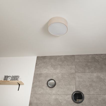 Φωτιστικό οροφής SIRJA 1xE27/60W/230V διάμετρος 35 cm μπεζ