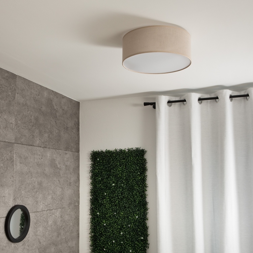 Φωτιστικό οροφής SIRJA 1xE27/60W/230V διάμετρος 35 cm μπεζ