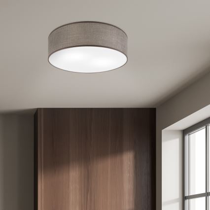 Φωτιστικό οροφής SIRJA 2xE27/15W/230V Ø 45 cm καφέ