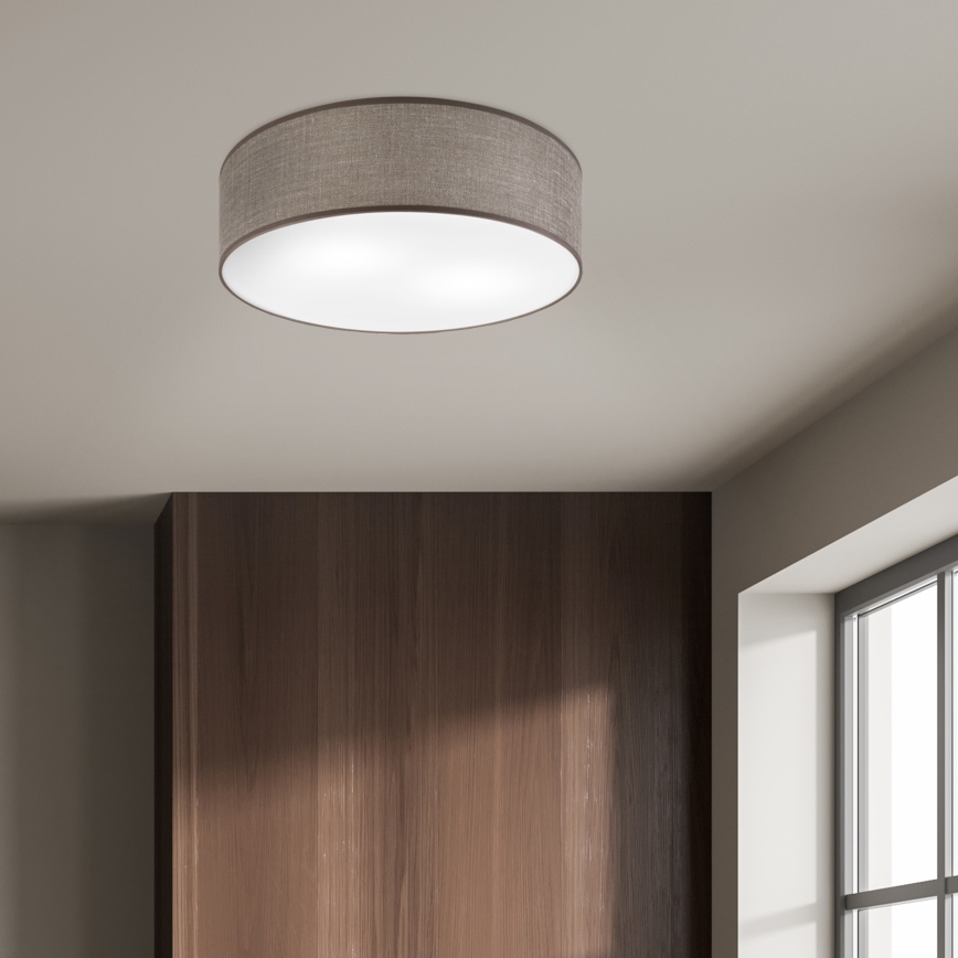 Φωτιστικό οροφής SIRJA 2xE27/15W/230V Ø 45 cm καφέ