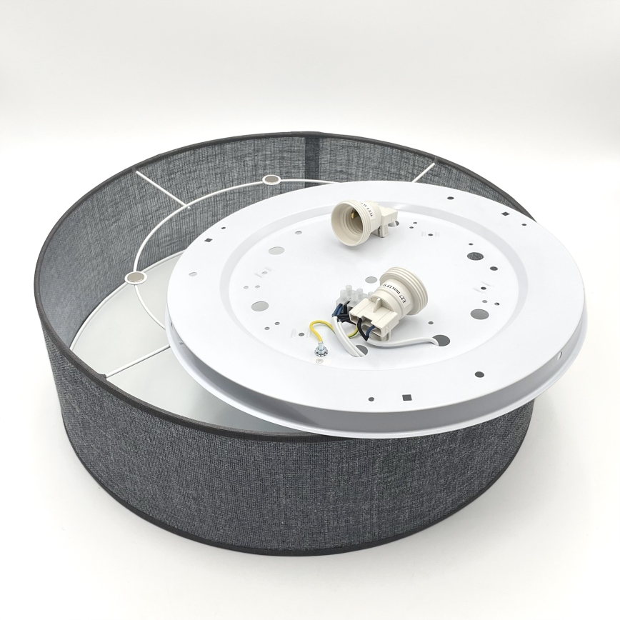 Φωτιστικό οροφής SIRJA 2xE27/15W/230V Ø 45 cm γκρι