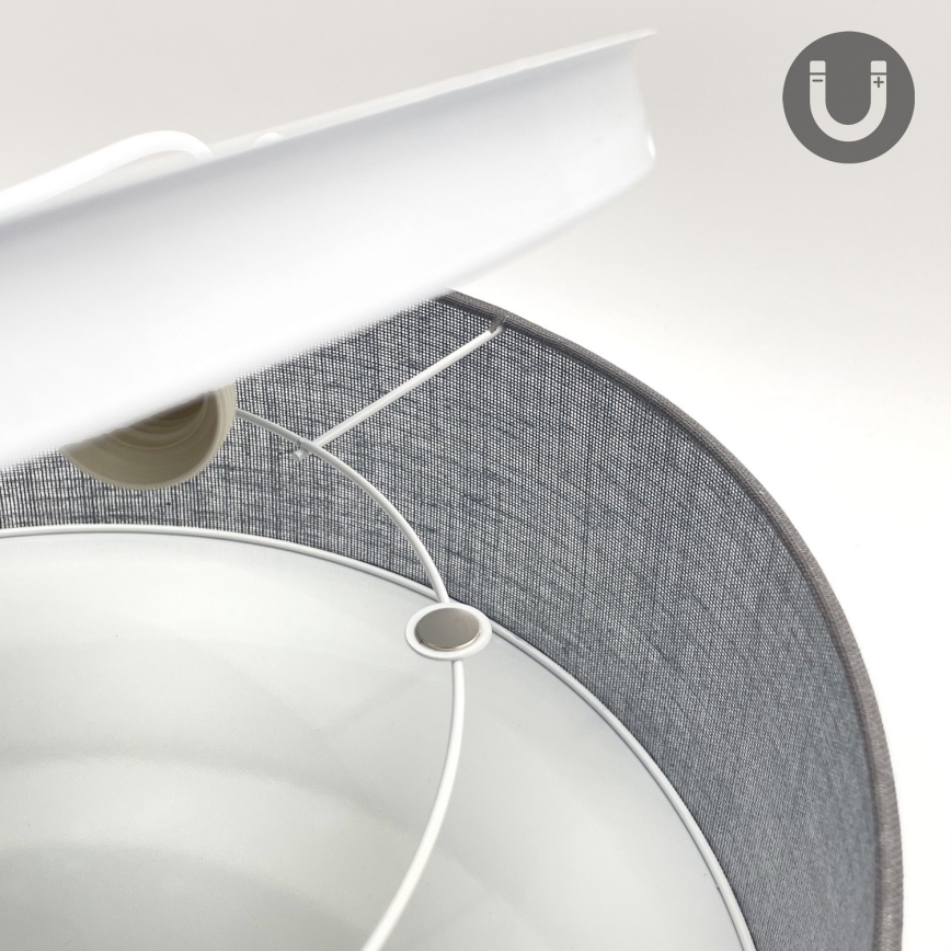 Φωτιστικό οροφής SIRJA 2xE27/15W/230V Ø 45 cm γκρι