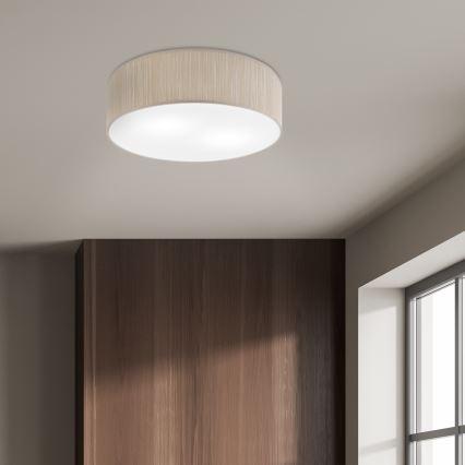 Φωτιστικό οροφής SIRJA 2xE27/15W/230V Ø 45 cm μπεζ