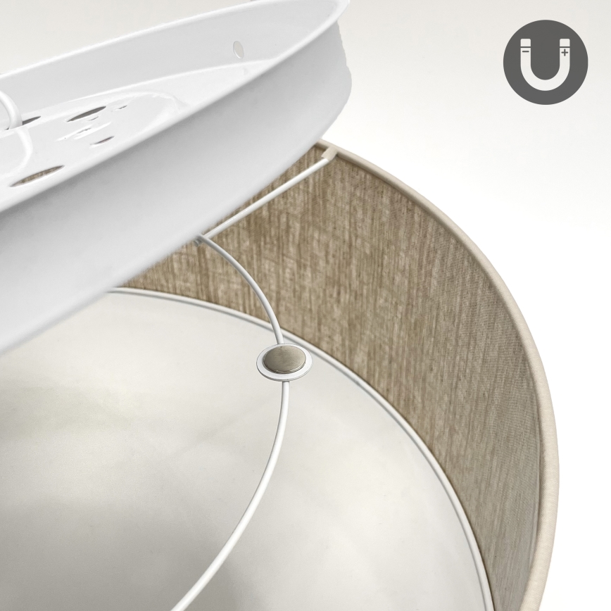 Φωτιστικό οροφής SIRJA 2xE27/15W/230V Ø 45 cm, μπεζ