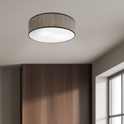 Φωτιστικό οροφής SIRJA 2xE27/15W/230V Ø 45 εκ. καφέ