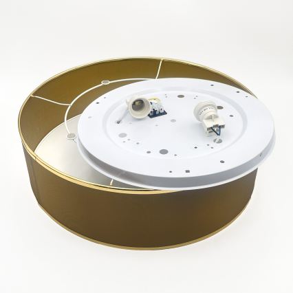 Φωτιστικό οροφής SIRJA 2xE27/15W/230V Ø 45 εκ. καφέ/χρυσό