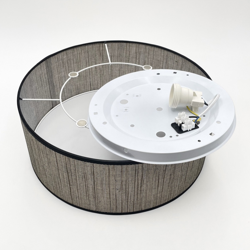 Φωτιστικό οροφής SIRJA, 2xE27/15W/230V, διάμ. 35 cm, καφέ