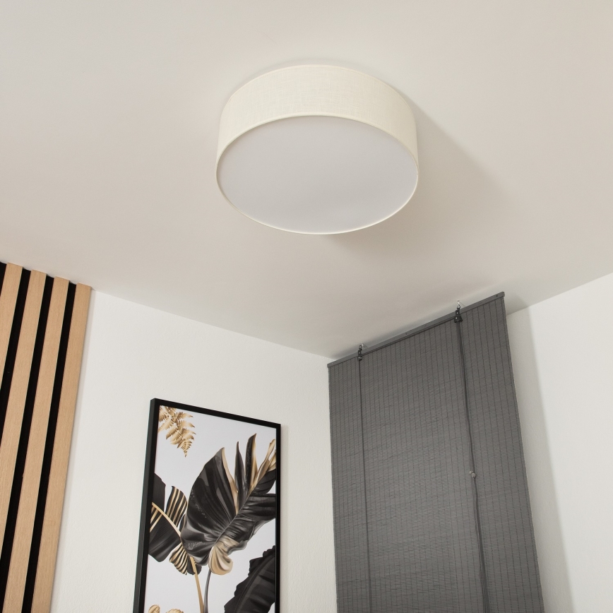 Φωτιστικό οροφής SIRJA 2xE27/15W/230V διάμ. 45 cm σε κρεμ απόχρωση