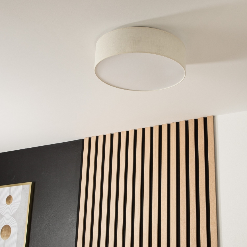 Φωτιστικό οροφής SIRJA 2xE27/15W/230V διάμ. 45 cm σε κρεμ απόχρωση