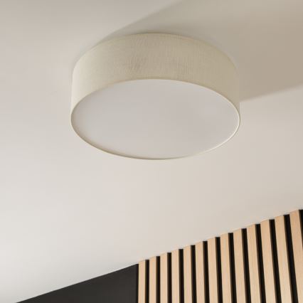 Φωτιστικό οροφής SIRJA 2xE27/15W/230V διάμ. 45 cm σε κρεμ απόχρωση