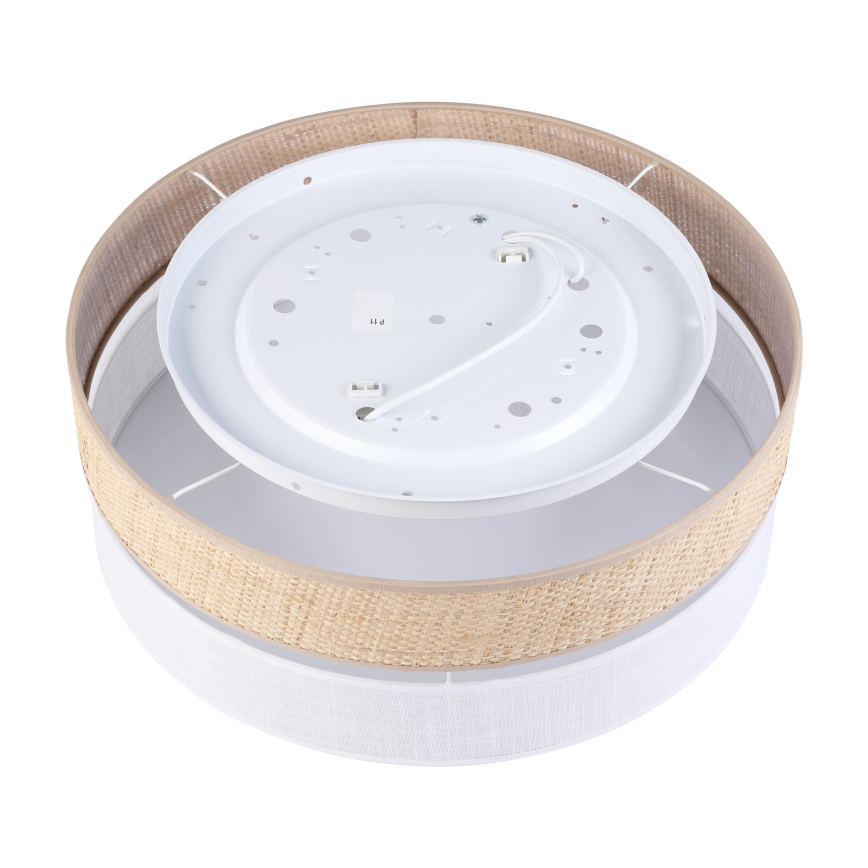 Φωτιστικό οροφής SIRJA BOHO 2xE27/15W/230V Ø 45 cm μπεζ/λευκό