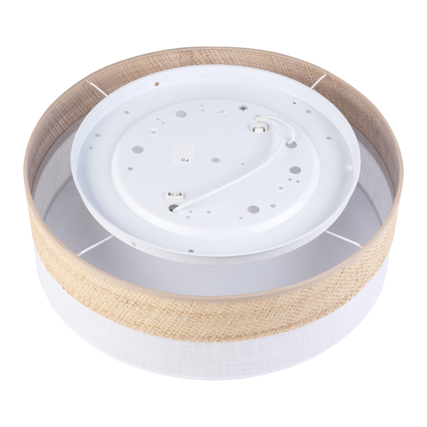 Φωτιστικό οροφής SIRJA BOHO 2xE27/15W/230V Ø 45 εκ. μπεζ/λευκό