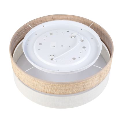 Φωτιστικό οροφής SIRJA BOHO 2xE27/15W/230V Ø 45 εκ. μπεζ/κρεμ