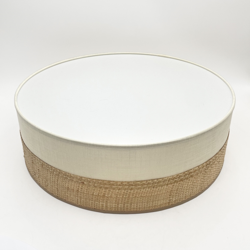 Φωτιστικό οροφής SIRJA BOHO 2xE27/15W/230V, διάμετρος 45 cm, μπεζ/κρεμ