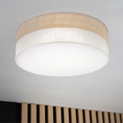 Φωτιστικό οροφής LED SIRJA BOHO LED/36W/230V 4000K Ø 45 cm μπεζ/κρεμ