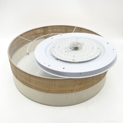 Φωτιστικό οροφής LED SIRJA BOHO LED/36W/230V 4000K Ø 45 cm μπεζ/κρεμ