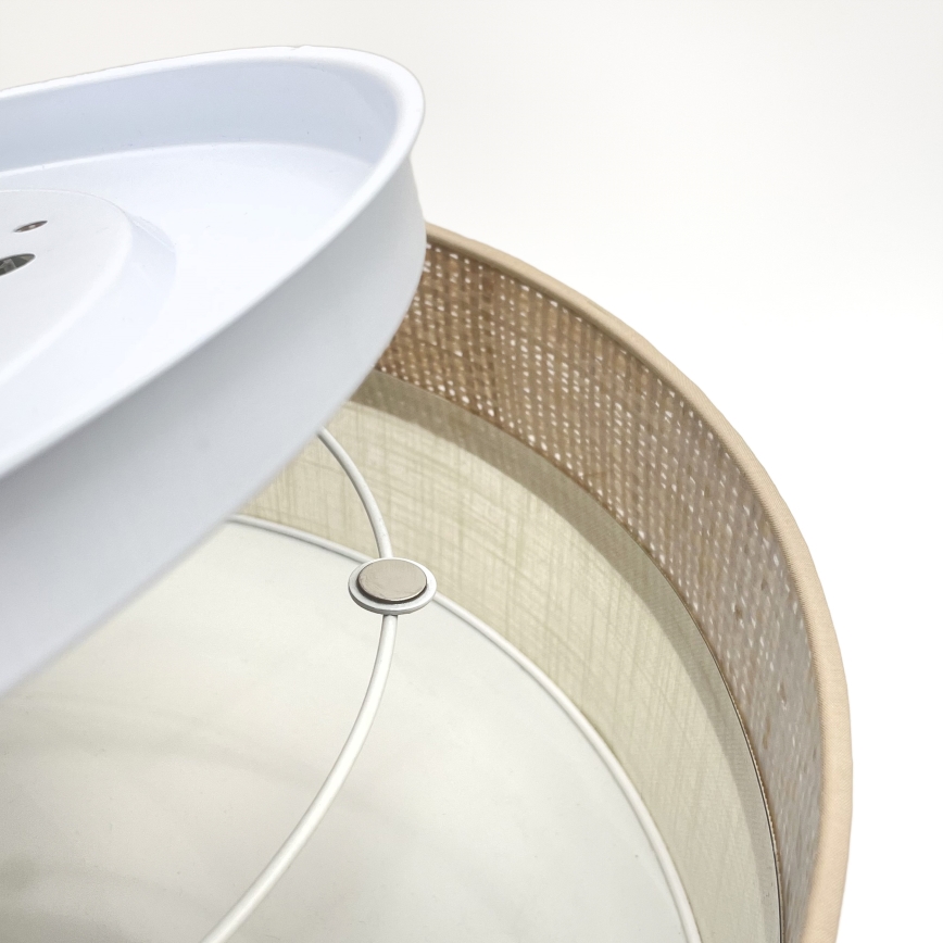 Φωτιστικό οροφής LED SIRJA BOHO LED/36W/230V 4000K Ø 45 cm μπεζ/κρεμ