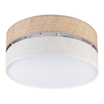 Φωτιστικό οροφής SIRJA DOUBLE BOHO 2xE14/15W/230V διάμ. 35 cm μπεζ/κρεμ