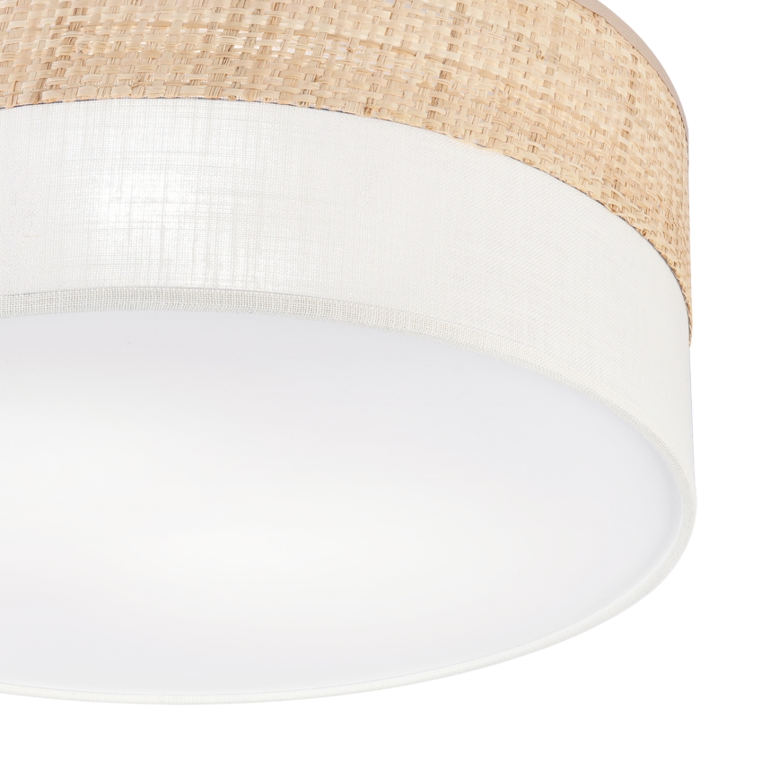 Φωτιστικό οροφής SIRJA DOUBLE BOHO 2xE14/15W/230V, διάμετρος 35 εκ., μπεζ/κρεμ