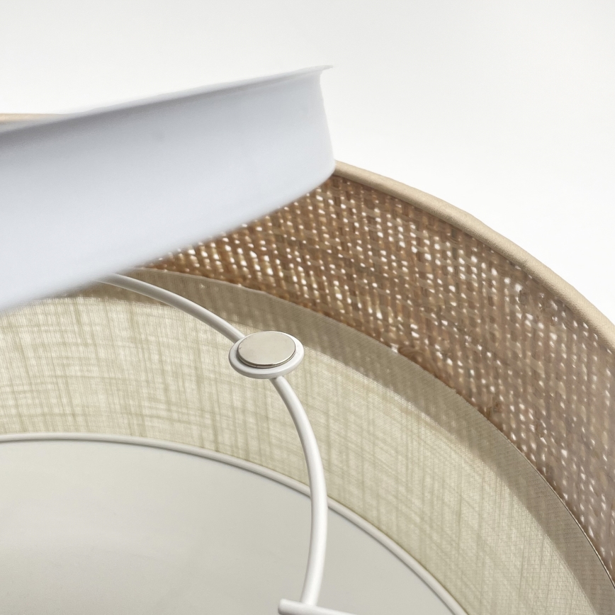 Φωτιστικό οροφής SIRJA DOUBLE BOHO 2xE14/15W/230V, διάμετρος 35 εκ., μπεζ/κρεμ