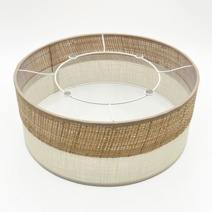 Φωτιστικό οροφής SIRJA DOUBLE BOHO 2xE14/15W/230V, διάμετρος 35 εκ., μπεζ/κρεμ