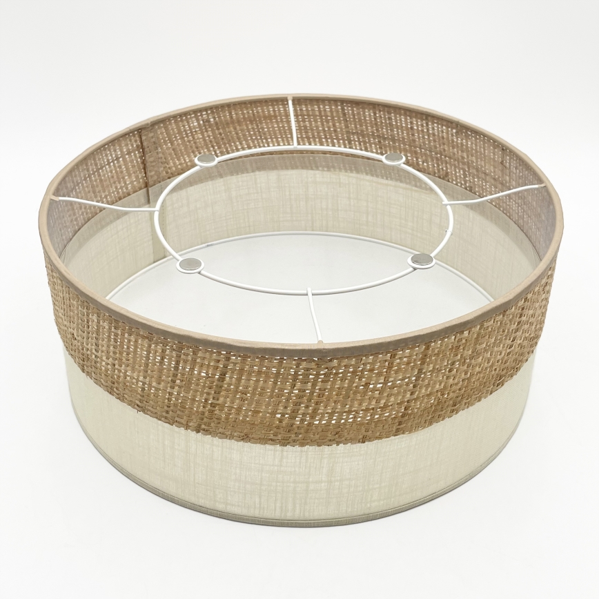 Φωτιστικό οροφής SIRJA DOUBLE BOHO 2xE14/15W/230V, διάμετρος 35 εκ., μπεζ/κρεμ