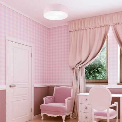 Φωτιστικό οροφής SIRJA PASTEL 2xE27/15W/230V Ø 45 εκ. ροζ
