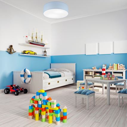 Φωτιστικό οροφής SIRJA PASTEL 2xE27/15W/230V διάμ. 45 εκ. μπλε παστέλ