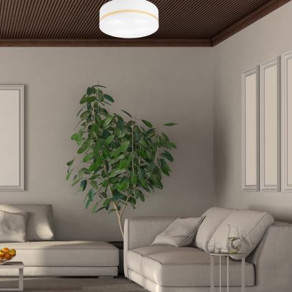 Φωτιστικό οροφής SIRJA STRIPE 4xE27/15W/230V διάμετρος 45 cm λευκό