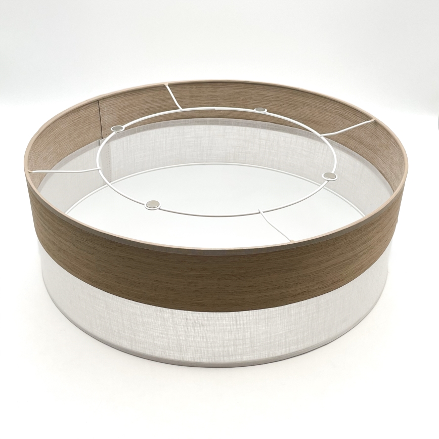 Φωτιστικό οροφής SIRJA WOOD 2xE27/15W/230V διάμετρος 45 cm λευκό/δρυς