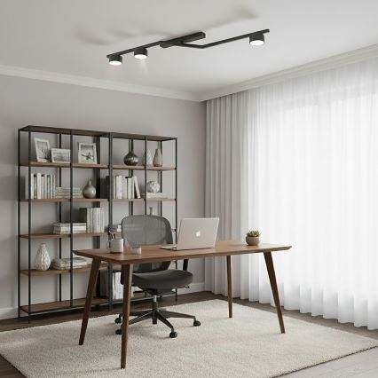 Φωτιστικό οροφής SKAN 3xGX53/12W/230V μαύρο