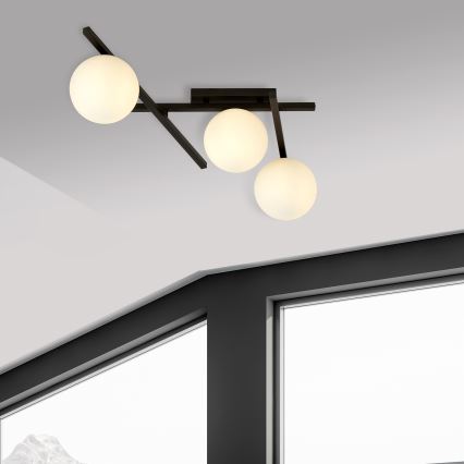 Φωτιστικό οροφής SMART 3xE14/10W/230V μαύρο/λευκό