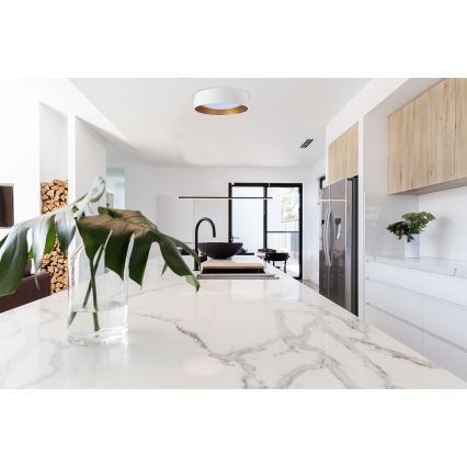 LED Ρυθμιζόμενο Φωτιστικό Οροφής SMART GALAXY LED/36W/230V διάμ. 55 εκ. 2700-6500K Wi-Fi Tuya λευκό/χρυσό + τηλεχειριστήριο