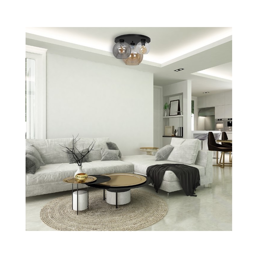 Φωτιστικό οροφής SOFIA 3xE27/60W/230V μίξη