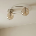 Φωτιστικό οροφής SOPRA 2xE14/10W/230V μπεζ/καπνιστό μπεζ