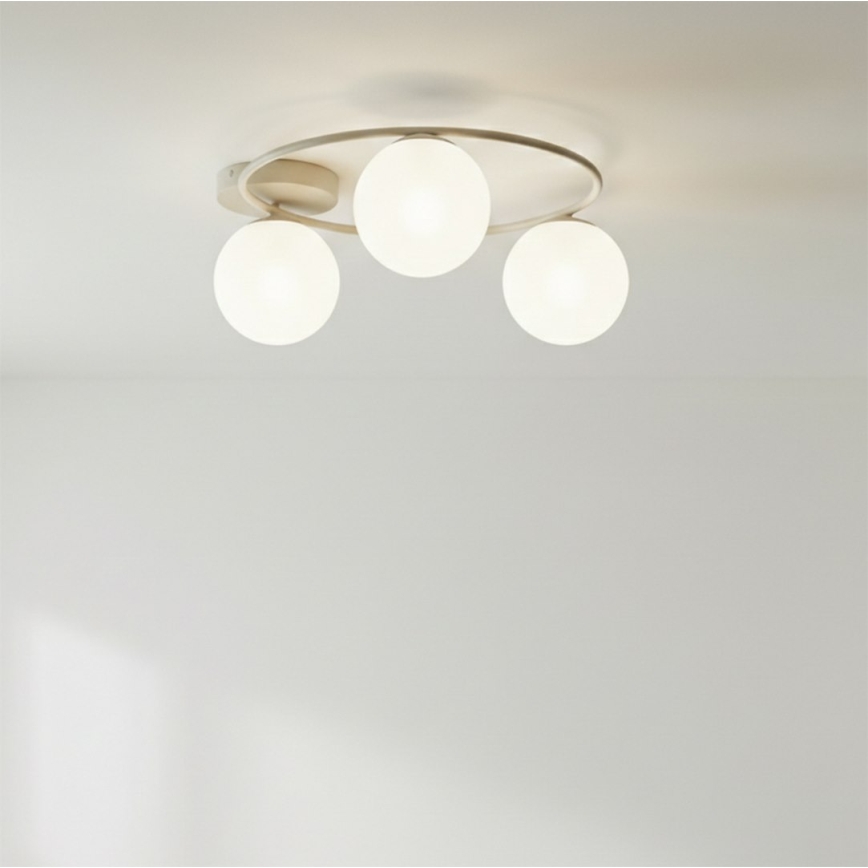 Φωτιστικό οροφής SOPRA 3xE14/10W/230V μπεζ/λευκό