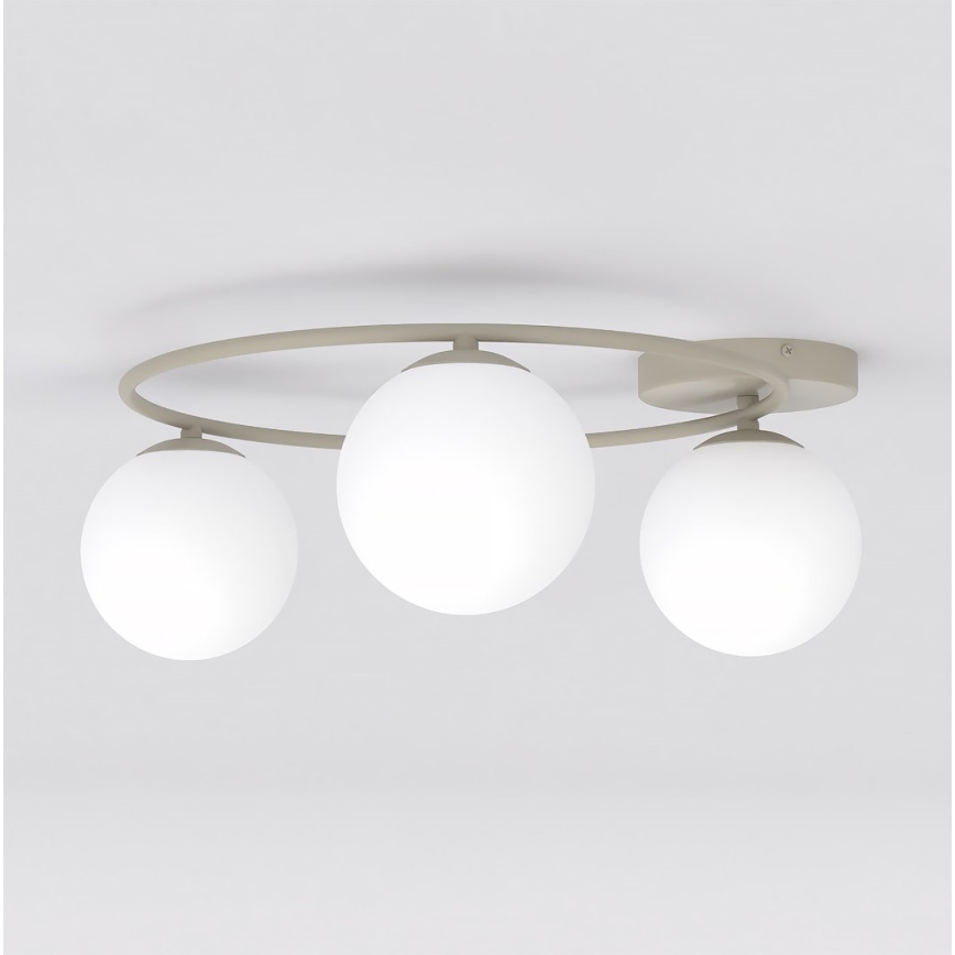 Φωτιστικό οροφής SOPRA 3xE14/10W/230V μπεζ/λευκό