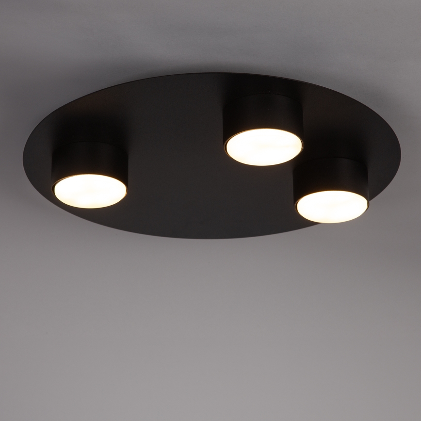 Φωτιστικό οροφής STAR 3xGX53/12W/230V μαύρο