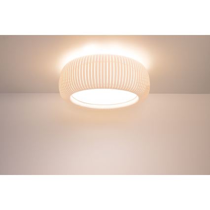 Φωτιστικό οροφής STRIPES 2xE27/40W/230V Ø 55 cm λευκό/κρεμ