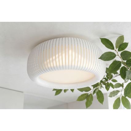 Φωτιστικό οροφής STRIPES 2xE27/40W/230V Ø 55 cm λευκό/κρεμ