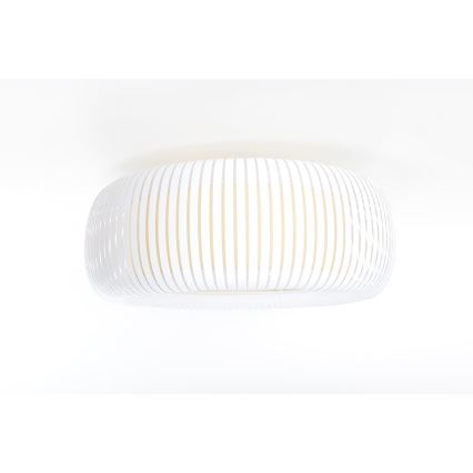 Φωτιστικό οροφής STRIPES 2xE27/40W/230V Ø 55 cm λευκό/κρεμ