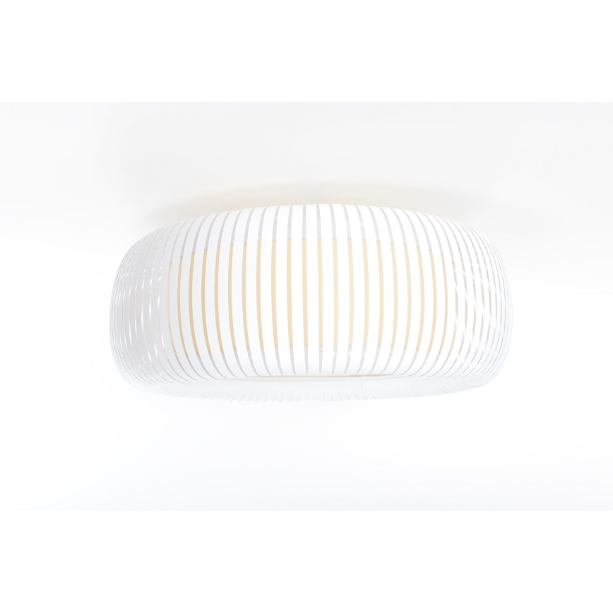 Φωτιστικό οροφής STRIPES 2xE27/40W/230V Ø 55 cm λευκό/κρεμ