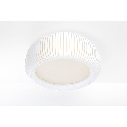 Φωτιστικό οροφής STRIPES 2xE27/40W/230V Ø 55 cm λευκό/κρεμ