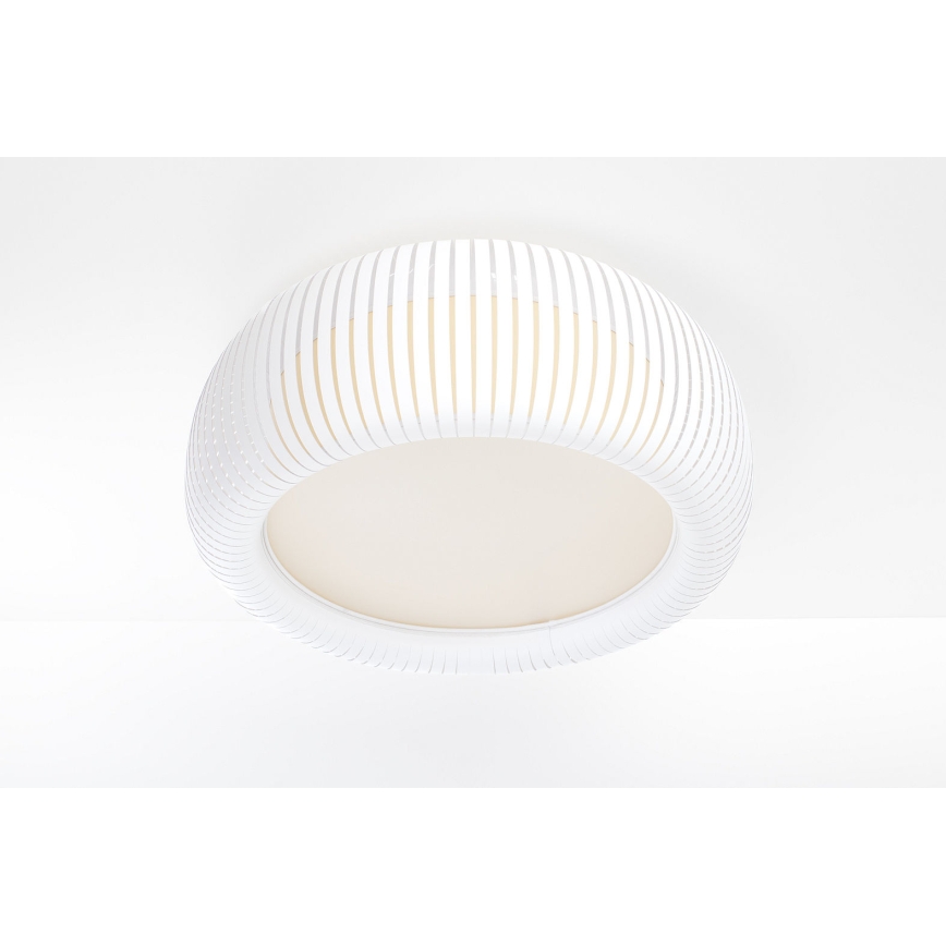 Φωτιστικό οροφής STRIPES 2xE27/40W/230V Ø 55 cm λευκό/κρεμ