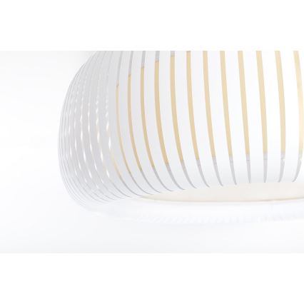 Φωτιστικό οροφής STRIPES 2xE27/40W/230V Ø 55 cm λευκό/κρεμ