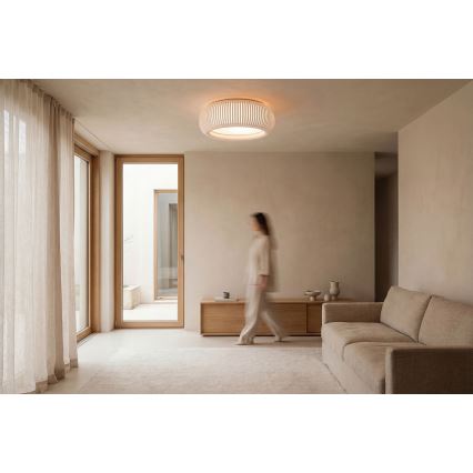 Φωτιστικό οροφής STRIPES 2xE27/40W/230V Ø 55 cm λευκό/ροζ