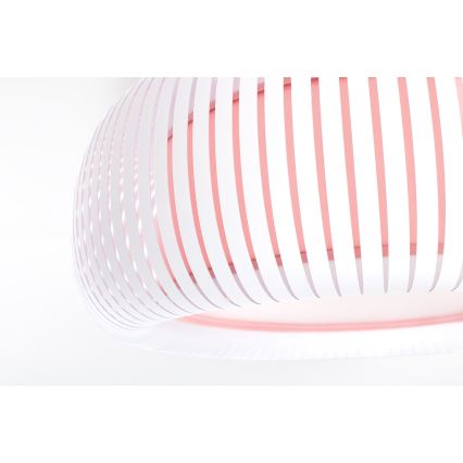 Φωτιστικό οροφής STRIPES 2xE27/40W/230V Ø 55 cm λευκό/ροζ