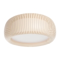 Φωτιστικό οροφής STRIPES 2xE27/40W/230V Ø 55 cm κρεμ/λευκό
